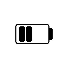 Battery icon vector. Battery charge indicator icon.
