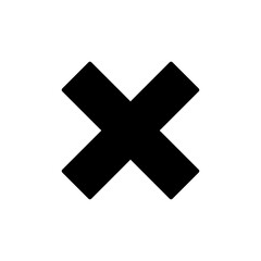 Close vector icon. Delete icon. remove, cancel, exit symbol.