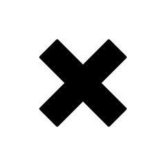 Close vector icon. Delete icon. remove, cancel, exit symbol.