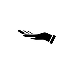 Hand icon vector. hand symbols. palm