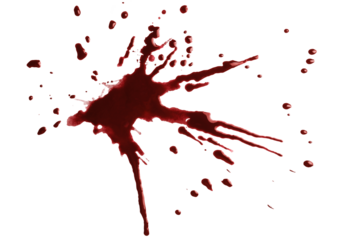 Blood drops cut out