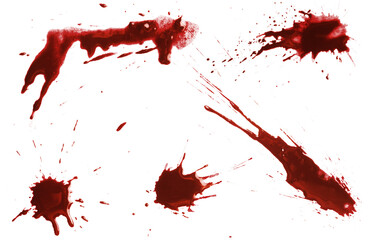 Fototapeta Blood drops cut out obraz