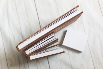 photo album. photo book-the view from the top. photobook with photo cover