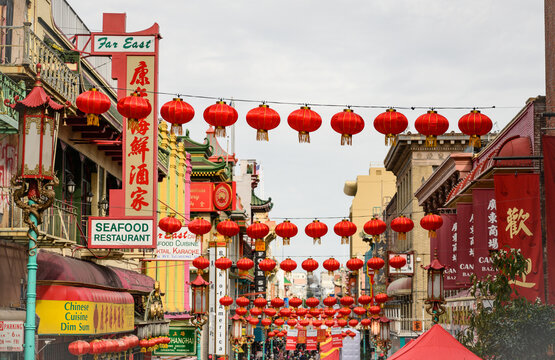 Red Lanterns over China Town