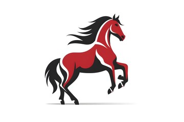 Fototapeta na wymiar logo animal horse beautiful