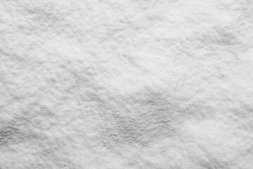 Heap of natural starch as background, top view