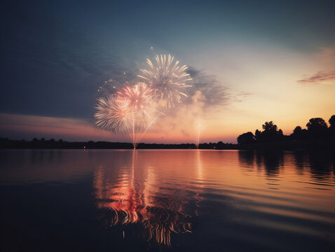 American Summer Nights: Fireworks Over the Lake