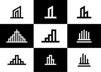 Real Estate Logo Template, building, architecture, house, apartment, hotel, logo element