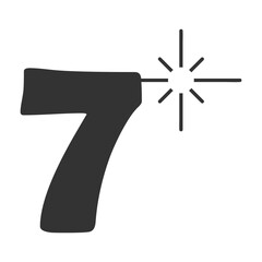 number icon vector illustration design
