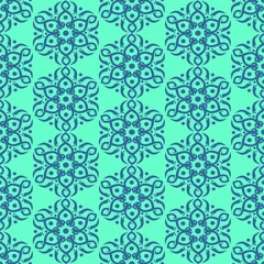 Rolgordijnen Pattern Seamless Blue © Raja