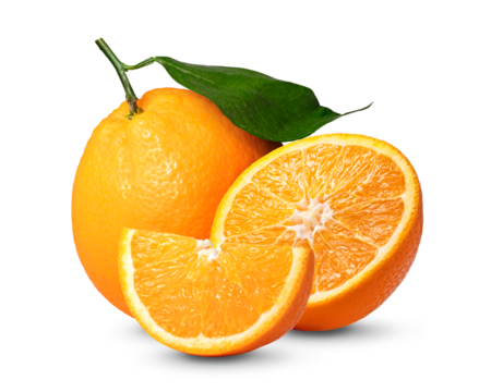 カットしたオレンジ