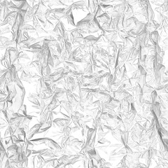Crumpled white aluminum foil, tile, 4096x4096