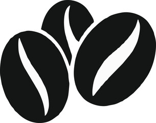 Coffee beans icon, vector illustration. logo
