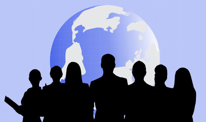 Sombras en Equipo: La Silueta de un Grupo de Trabajo en Acción © ArtGraf