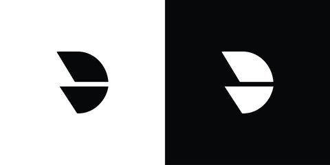 Modern and strong letter D initials logo design - obrazy, fototapety, plakaty