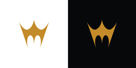Elegant and unique M king logo design