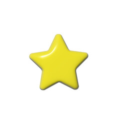 star illustration in 3d style. star illustration in realistic style.