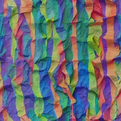 Colorful and warped crepe paper,2048x2048px 
