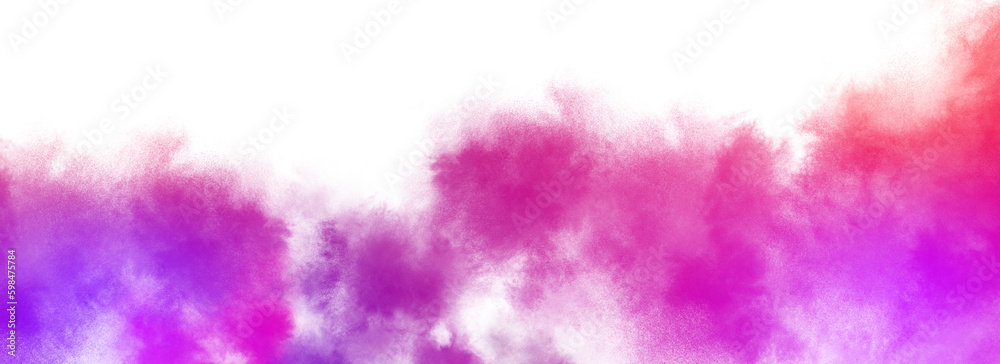 Canvas Prints colorful smoke steam isolated transparent background. fog and mist effect for text or space