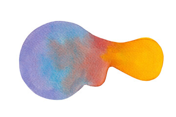 Abstract colorful watercolor paint brush background. Abstract shape. Close up.