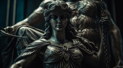 goddess of justice. Generative AI