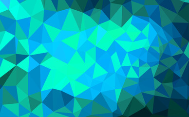 Fototapeta premium Illustration of blue abstract polygonal modern multicolor background