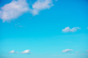 Natural blue cloudy sky. Sky texture, abstract nature background