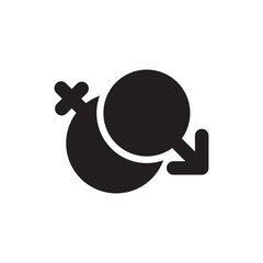 Gender icon or logo isolated sign symbol vector illustration - high quality black style vector icons