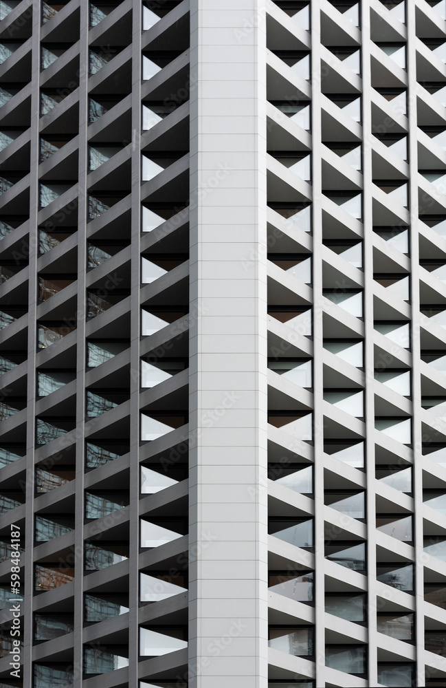 Poster exterior of modern building. architecture abstract background