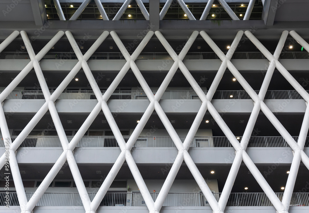 Aufkleber exterior of modern architecture. building abstract background