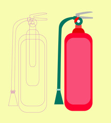 Fire extinguisher designed - vector illustration