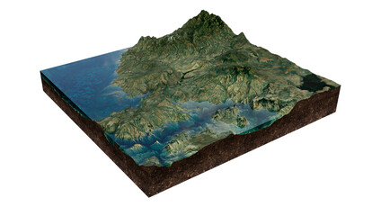 Aconcagua 3D map 