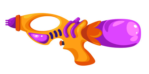 Water gun or pistol, plastic toy for children
