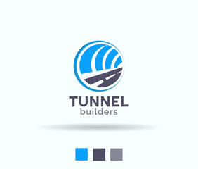 Tunnel builder logo design