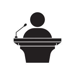 Pulpit symbol icon,logo vector illustration design template