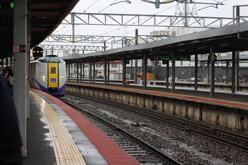 Obraz premium train station in Japan