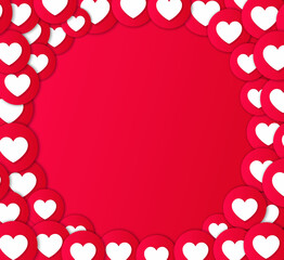 Social media react background design