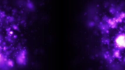 Ultraviolet glowing bokeh lights abstract background