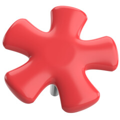 Obraz premium Push pin. Drawing pin. 3D pin. 3D illustration.