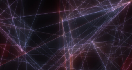 Abstract purple energy lines triangles magical bright glowing futuristic hi-tech background