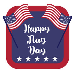 Happy Flag Day background template. Vector illustration of a background for Happy Flag Day. Flag day banner or badge.Creative illustration,poster or banner of happy Flag Day