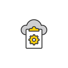 List icon design with white background stock illustration