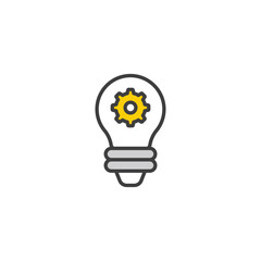 Idea icon design with white background stock illustration