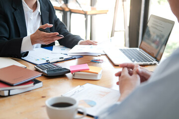 Business People Meeting Design Ideas professional investor working new start up project. Concept. business planning in office