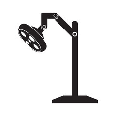 Surgery lamp symbol icon,vector illustration design template