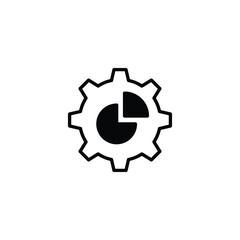 Obraz premium Pie Chart icon design with white background stock illustration