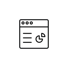 Analysis Web icon design with white background stock illustration