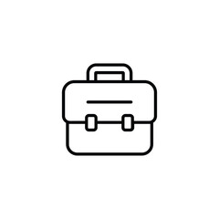 Briefcase icon design with white background stock illustration