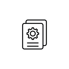 Seo Documents icon design with white background stock illustration