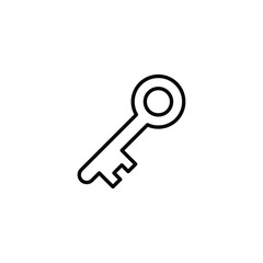 Key Holder icon design with white background stock illustration